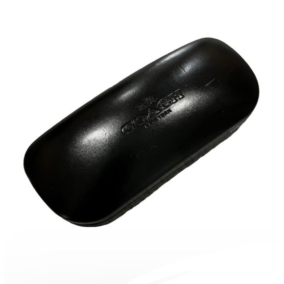 COACH New York Black Hard Clamshell Eyeglass Sunglass Case Womens Accessories - Picture 1 of 6